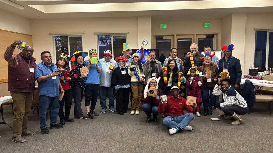 The Friends on the Journey group celebrating together at Zephyr Point