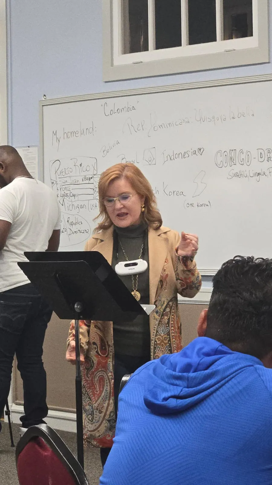 Teaching on the many homelands in the room, Friends on the Journey, Chicago, 2025