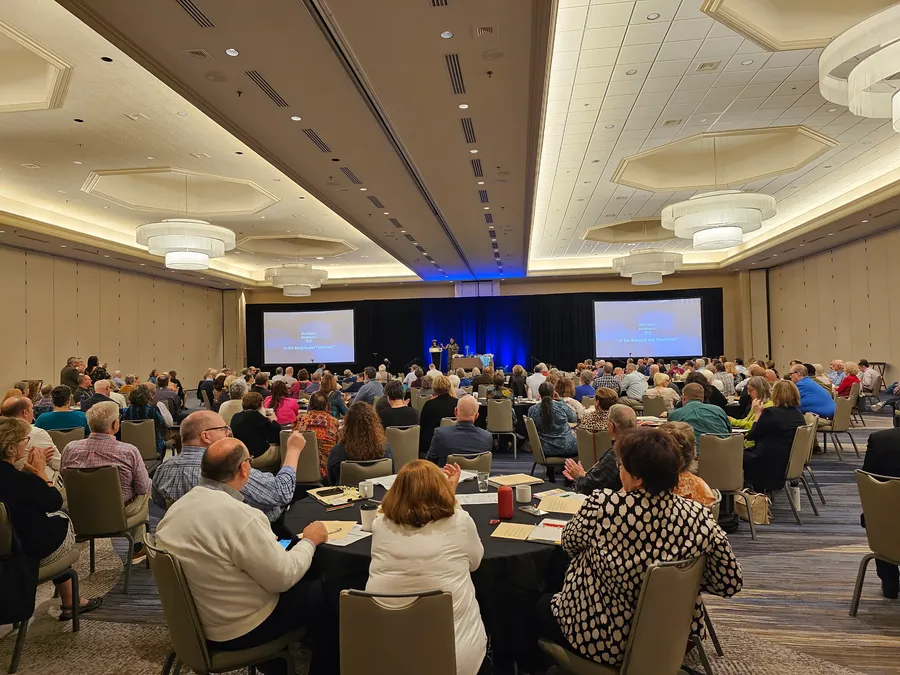 A full plenary hall at a PC(USA) denominational conference